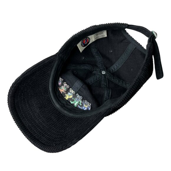 Ripple Junction Grateful Dead Bears Corduroy Cap Black Adjustable Strap Back - Picture 7 of 9